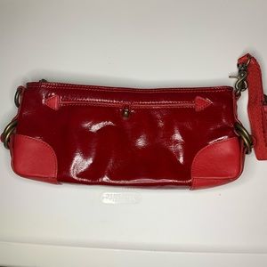 Donald J Pliner Leather-Trimmed Clutch